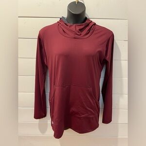 Burgundy long sleeve hoodie – Apart Créations – – Size XXL